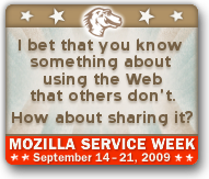 Mozilla Service Week - Courtesy: AccessFirefox dot org